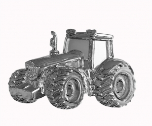Traktor Ohrstecker in Silber 925